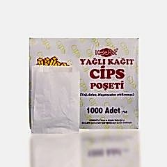 Kese Yağlı 8x12x3 Cm Cips Kese Kağıdı 1000 Adetli