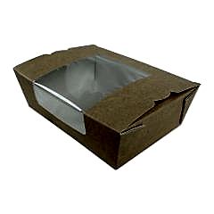Kutu Menü Box Pencereli Büyük 18x10x5 Cm 50 Adetli