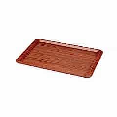 Tepsi Fastfood Plastik 25x34 Cm Ahşap Desenli