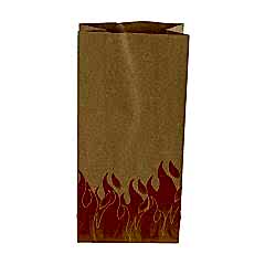 Kese Kraft 18x33x11 Cm Kare Dipli Alev Desenli