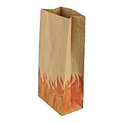 Kese Kraft 12x25x8 Cm Kare Dipli Alev Desenli