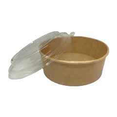 Salata Kabı Karton 750 gr  KRAFT Kap+Kapak
