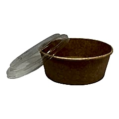 Salata Kabı Karton 1300 gr (38 oz)  KRAFT Kap+Kapak 50 Adetli