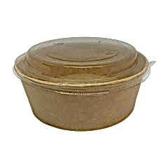 Salata Kabı Karton 1300 gr (38 oz)  KRAFT Kap+Kapak 50 Adetli