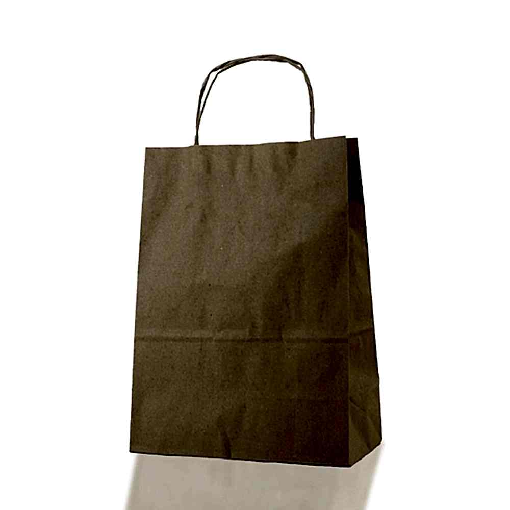 Çanta Kraft 18x24x9 Cm Burgu Sap Kraft