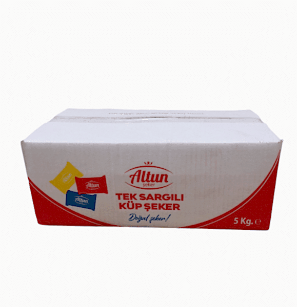 Şeker Küp Tekli Sargılı 5 Kg lık Koli