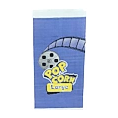 Kese Popcorn Large 15x28x8 Cm Beyaz Kraft