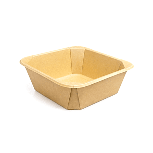 Salata Kabı Kare 1100 gr KRAFT Kap+Kapak 200 Adet