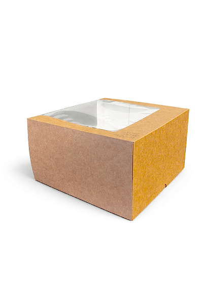 Kutu Turta Pencereli 30,5x30,5x13 Cm Kraft 50 Adetli