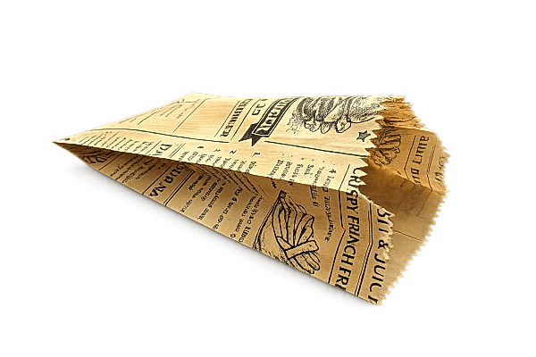 Kese Şamua Gazete Desen 11x20x5 Cm 125 Gr