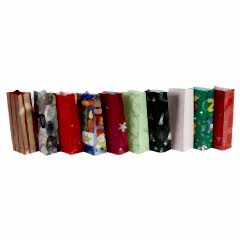 Hediyelik Kare Dipli Kese Kağıdı 8x20x5 cm Karışık Desenli