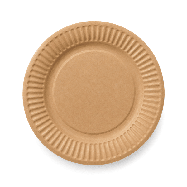 Karton Tabak Kraft Yuvarlak Çap 23 cm