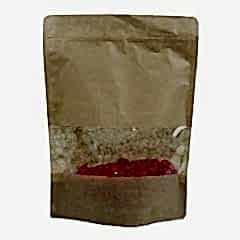 Kilitli Doypack Kraft Pencereli 25x34x6 Cm