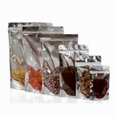 Kilitli Doypack Şeffaf Metalize Cpp 8,5x14,5x2,5 Cm