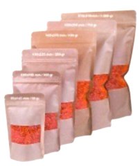 Kilitli Doypack Kraft Pencereli 8,5x14,5x2,5 Cm