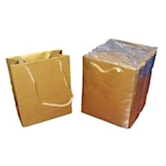 Mini Karton Çanta Gold 14x17x6,5 cm 24 adetli