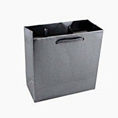 Mini Karton Çanta Gümüş Gri 17x26x6,5 cm 24 adetli