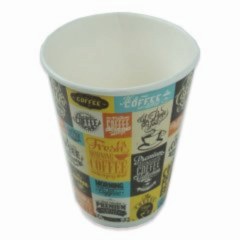 Karton Bardak 16 Oz Double Wall Desenli 100 Adetli