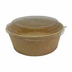 Salata Kabı Karton 1100 GR  KRAFT Kap+Kapak 50 Adetli