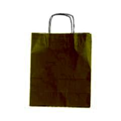 Beyaz Kraft Kağıt, Burgu saplı Çanta Sarı 32x40x12cm 50 adetli