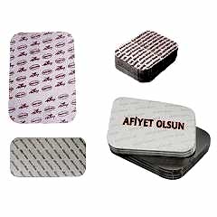 Alüminyum 500 Gr Kapak 100 Adetli