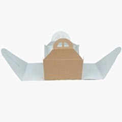 Kutu Turta 2 No Kare Saplı 24x24x11 Cm Kraft 50 Adetli
