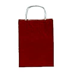 Çanta Beyaz Kraft 32x40x12 Cm Burgu Sap Turuncu