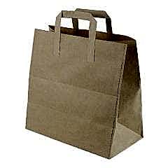Çanta Kraft 30x28x16 Cm Düz Sap