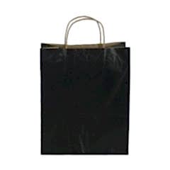 Çanta Kraft 25x31x12 Cm Burgu Sap Siyah