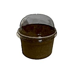 Karton Dondurma Kabı Bombe Kapağı 200 Cc 100 Adetli