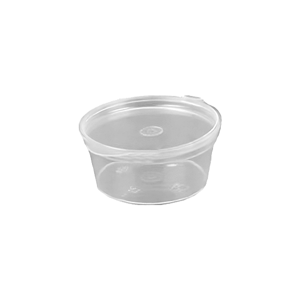 Sos Kabı 1 Oz  PP Kendinden Kapaklı 100 adetli