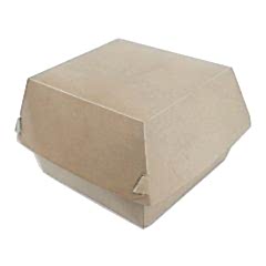 Kutu Hamburger Orta 12x12x7 Cm Kraft 100 Adetli