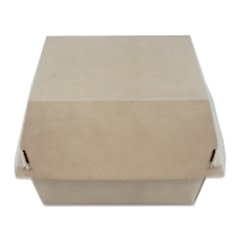 Kutu Hamburger Orta 12x12x7 Cm Kraft 100 Adetli