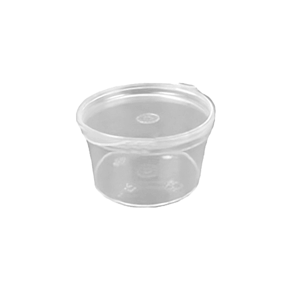 Sos Kabı 2 Oz PP Kendinden Kapaklı 100 adetli