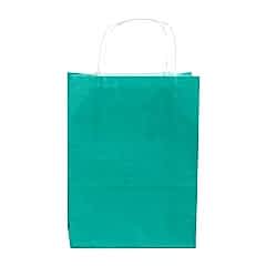 Çanta Beyaz Kraft 32x40x12 Cm Burgu Sap Yeşil