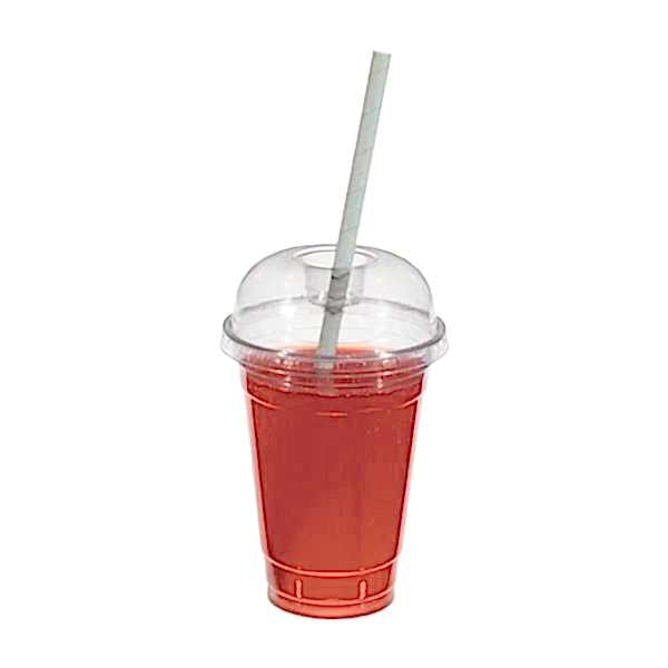 Plastik Bardak Kapağı Bombe X Delikli  PET, çap 95mm 100 adetli