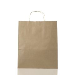 Çanta Kraft 25x31x12 Cm Burgu Sap Kraft
