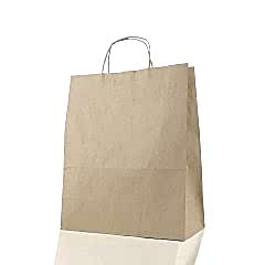 Çanta Kraft 25x31x12 Cm Burgu Sap Kraft