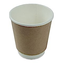 Karton Bardak 8 Oz Kraft Double Wall