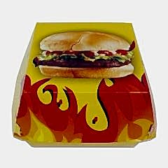 Kutu Hamburger Büyük 13x13x8 Cm Standart 100 Adetli