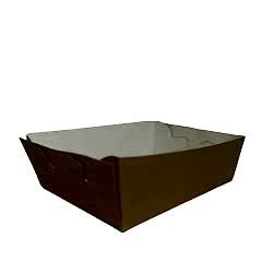 Kutu Kumpir Konik Tabak Kraft Küçük 12x8x4 Cm 100 Adetli